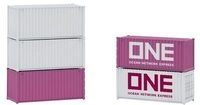 FALLER 182052 H0 20' Container ONE 5er-Set, Ep. VI