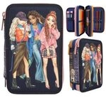 DEPESCHE 12560 TOPModel 3-Fach Federtasche CITY GIRLS