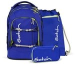 SATCH 01185-30220-10 Blue Climber Pack Schulrucksack Set, 3-teilig