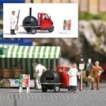 BUSCH 7992 H0 Action Set: Mobiler Pizzab&auml;cker