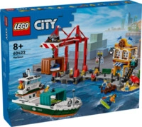LEGO&reg; City 60422 Hafen mit Frachtschiff