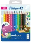 Pelikan Combino Set 12 Buntstifte + 1 Bleistift, im Metalletui