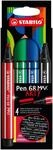 STABILO 768/04-21 Pen 68 MAX - ARTY Set mit 4 verschiedenen Farben