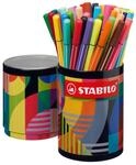 Premium-Filzstift - STABILO Pen 68 - ARTY - 45er Metalldose - mit 45 verschiedenen