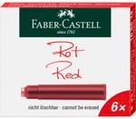 Faber-Castell Tintenpatronen, Standard, 6x rot