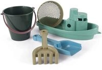 DANTOY 4940 Blue marine Toys - Boot und Sandspielzeug- Set