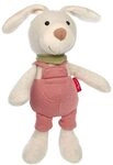 SIGIKID 39921 Pl&uuml;schhase mit dunkelrosa Latzhose