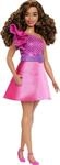 MATTEL HRH22 Barbie Fashionista Puppe mit braunem Haar und glitzerndem Kleid