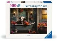 RAVENSBURGER 12000782 Puzzle 1000 Teile The cow in the bathtub