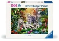 RAVENSBURGER 12000886 Puzzle 1000 Teile Familie der Wei&szlig;en Tiger