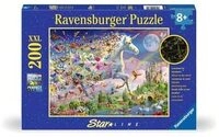 RAVENSBURGER 12000872 Kinderpuzzle 200 XXL Teile Leuchtendes Schmetterlingseinhorn