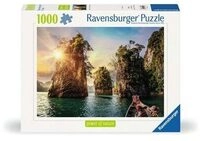 RAVENSBURGER 12000001 Puzzle 1000 Teile Three rocks in Cheow, Thailand