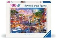 RAVENSBURGER 12000884 Puzzle 1000 Teile Sonnenuntergang Amsterdam