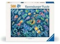 RAVENSBURGER 12000362 Puzzle 500 Teile Farbenfrohe Quallen