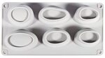 RAYHER 36102000 Silikon-Gie&szlig;form Steine, 14,5x26x3,5cm, 6 Formen, Box 1St&uuml;ck