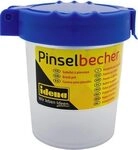 Idena 623031 Idena Pinselbecher mit Deckel, Kunststoff, blau