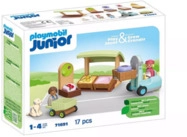 PLAYMOBIL&reg; 71691 JUNIOR: Bio-Marktstand & Gabelstapler