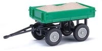 BUSCH 210019501 MEHLHOSE H0 / 1:87 Anh&auml;nger E-Karre/Mulitcar + Kiesladung, Gr&uuml;n