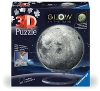 RAVENSBURGER 11586 3D Puzzle-Ball 72 Teile Der Mond - Glow-in-the-Dark