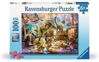 RAVENSBURGER 12000863 Kinderpuzzle 100 XXL Teile Dinos im Kinderzimmer