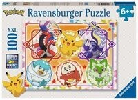 RAVENSBURGER 12001075 Kinderpuzzle 100 XXL Teile Pok&eacute;mon Karmesin und Purpur