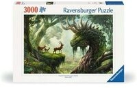 RAVENSBURGER 12000808 Puzzle 3000 Teile Der Walddrache erwacht
