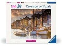 RAVENSBURGER 12000846 Puzzle 500 Teile Sonnenuntergang in Kopenhagen
