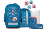 ERGOBAG 01299-90201-10 Maxi 6-teiliges Schulrucksack-Set VoltiB&auml;r, petrol