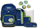 ERGOBAG 01298-90352-10 Pack 6-teiliges Schulrucksack-Set SpitzenreitB&auml;r, dunkelblau