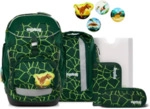 ERGOBAG 01298-900Y0-10 Pack 6-teiliges Schulrucksack-Set B&auml;rRex, gr&uuml;n
