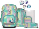 ergobag Pack Set Schulranzen-Set ZauB&auml;rwelt Reflex Glow Edition, 6-teilig Rosa