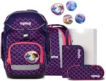 ERGOBAG 01298-900K2-10 Pack 6-teiliges Schulrucksack-Set PerlentauchB&auml;r, lila