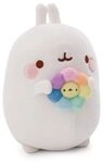 NICI 61166 Kuscheltier MOLANG mit Regenbogenblume 48 cm