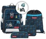 Step by Step 222617 SPACE SHINE Schulranzen-Set "Shark Dexter" 5-teilig