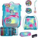 SCOUT S75460509100 Happy Rainbow Neo Schulranzen-Set 5-teilig Safety Light