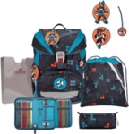 DERDIEDAS D8505185 Schulrucksack-Set 5-teilig Ninja Fighter ErgoFlex Light