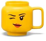 NHG LEGO&reg; Keramikbecher zwinkerndes M&auml;dchen gelb
