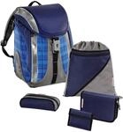 Step by Step Schulranzen-Set Flexline Ultrablue Checked 5-teilig