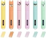 LEGAMI MH0004 Set mit 6 Mini-Textmarkern Teddy Bear - Teddy's Style