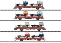 M&Auml;RKLIN 46406 H0 G&uuml;terwagen-Set Fahrzeugtransport, DR, Ep. IV