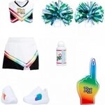 MGA 521679-EUC Rainbow High Fashion Pack Pep Rally