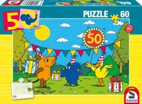 SCHMIDT SPIELE 56536 Kinderpuzzle 60 Teile Alles Liebe zum Geburtstag, 50. Geburtstag