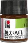 Marabu 140105047 Marabu Decormatt Acryl Hellbraun 047, 50 ml