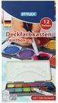 Stylex Deckfarbkasten, 12 Farben