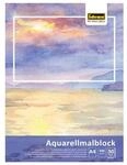 Idena Aquarellmalblock 300g/m&sup2; kopfgeleimt DIN A4 30 Blatt