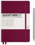 Leuchtturm Notizbuch A5 Medium Hardcover lin/P.Red