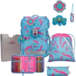 DERDIEDAS D8503181 Schulrucksack-Set 5-teilig Happy Pixel ErgoFlex Superlight