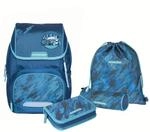 SCHNEIDERS Ergojet Jungen Schultasche Camo, 6teilig, 21 Liter
