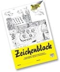 Folia Zeichenblock A4, 120g/m&sup2; mit Leinenecken, 10 Blatt