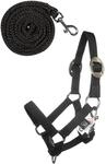 HKM Hobby Horsing Halfter und Strick schwarz